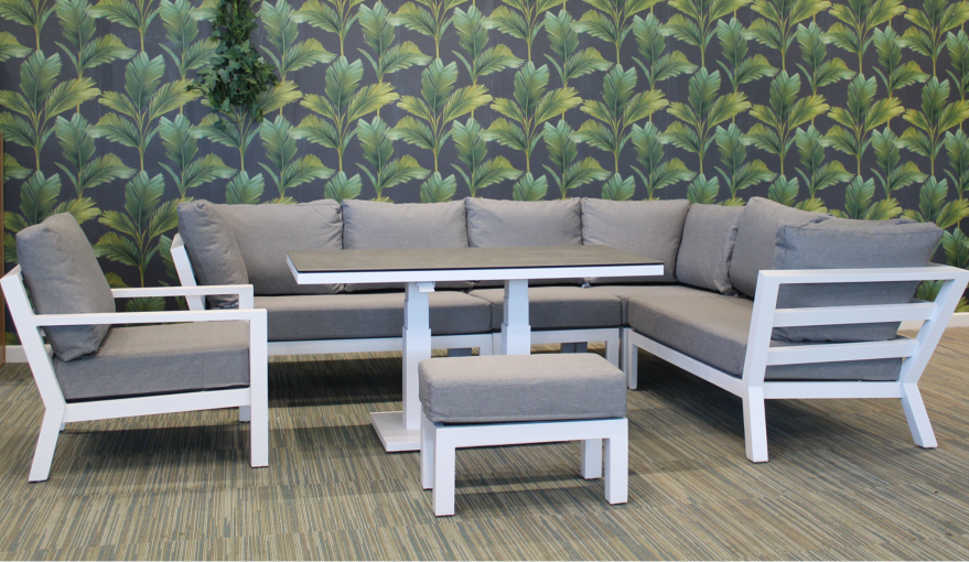 Timber High arm deluxe Corner Lounge Set
