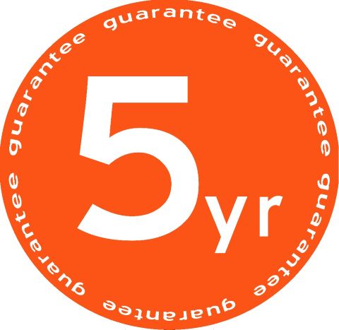5 Year Guarantee Logo