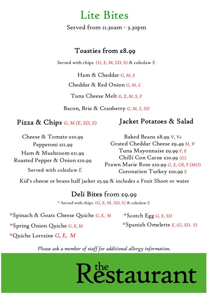 A3 Portrait Lite Bites & Jackets pillar menu